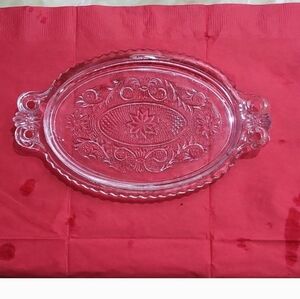 Vintage Glass Serving Tray